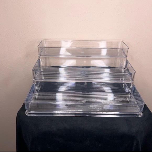 Clear Acrylic Three Level Organizer Makeup Paint Art Crafts Made In USA - Picture 9 of 9